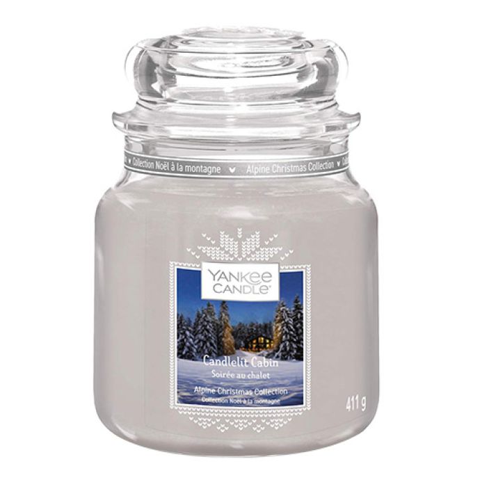 Yankee Candle / Svíčka Yankee Candle 411 g - Candlelit Cabin