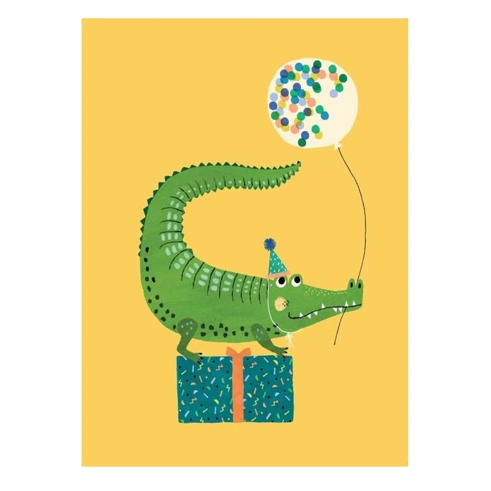 PETIT MONKEY / Pohľadnica Party Crocodile A6