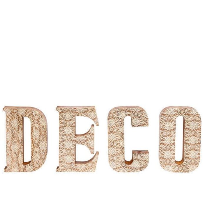 Hübsch / Dřevěný dekorativní nápis Deco