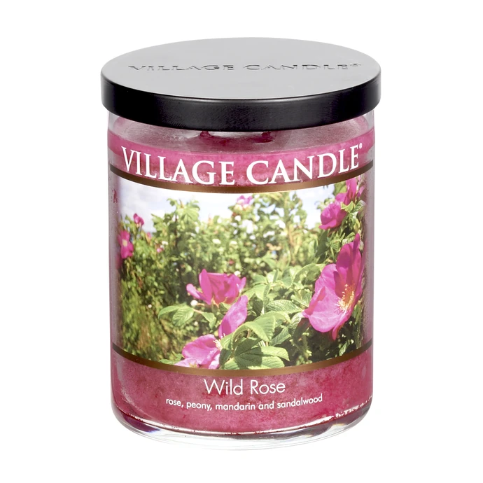 VILLAGE CANDLE / Svíčka ve skle Wild Rose