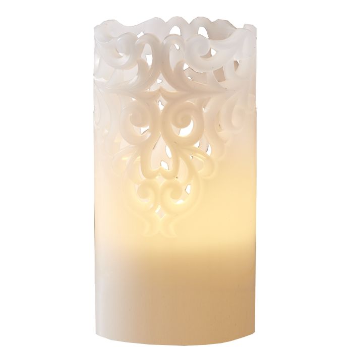 STAR TRADING / Vosková LED svíčka Clary White