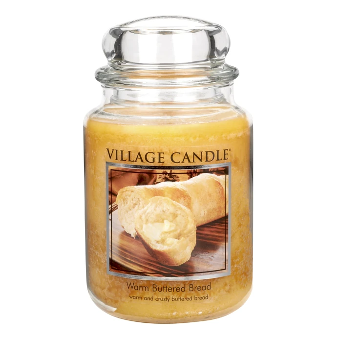 VILLAGE CANDLE / Svíčka ve skle Warm Buttered Bread 602 g