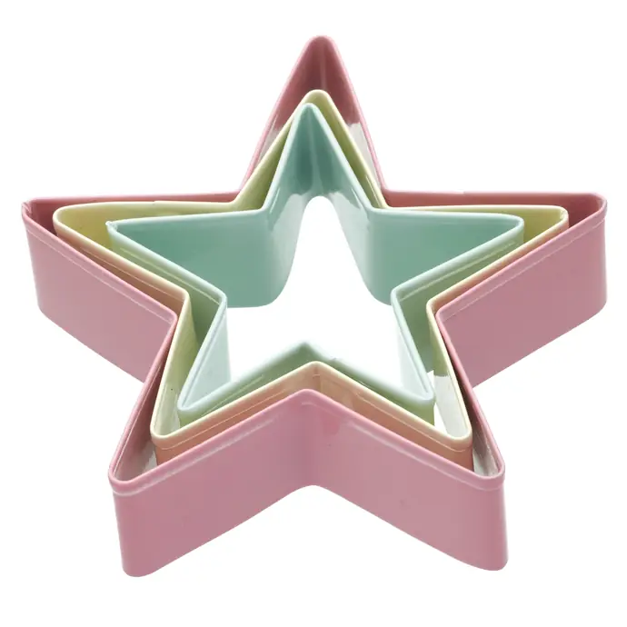 Kitchen Craft / Farebné formičky Star - 3 ks