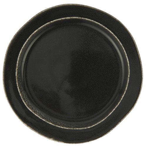 IB LAURSEN / Kameninový talíř Black Dunes 22 cm