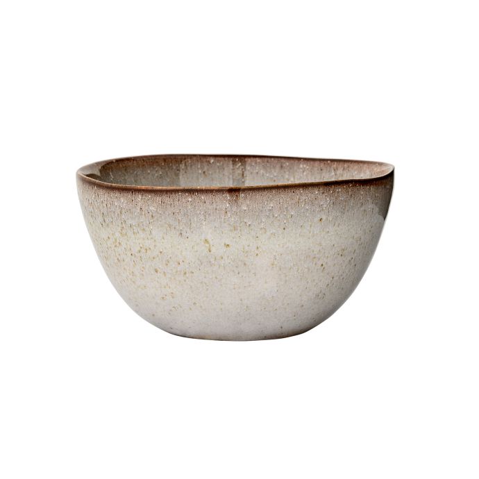 Bloomingville / Keramická miska Sandrine Light grey