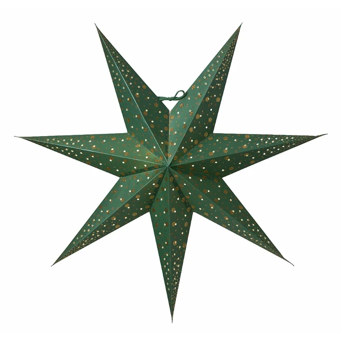 watt & VEKE / Závesná svietiaca hviezda Isadora Green 60 cm