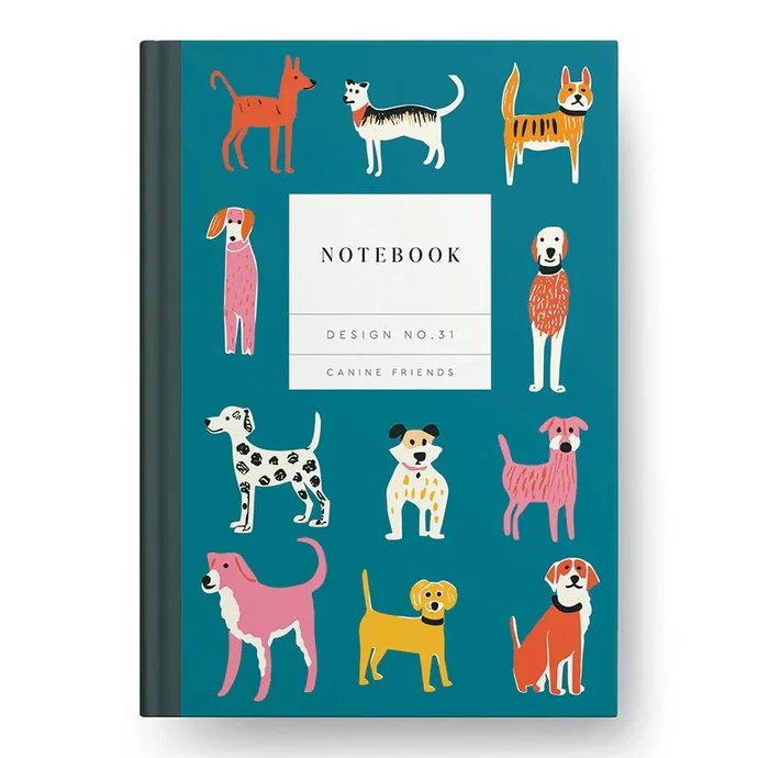 Ohh Deer / Linajkový zápisník No.31 Canine Friends A5