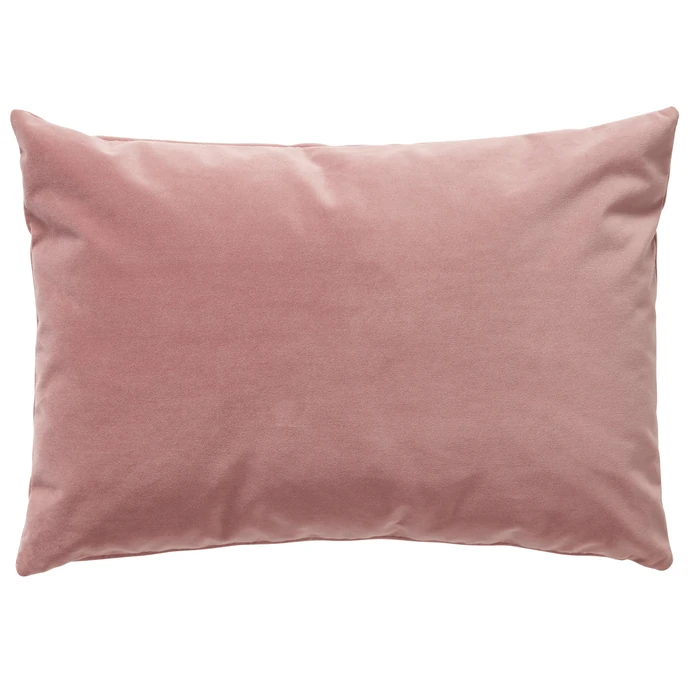 Hübsch / Velurový polštář Soft Pink 60 x 40 cm