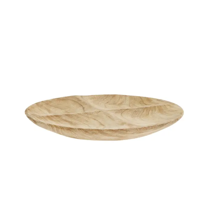 MADAM STOLTZ / Dřevěný servírovací talíř Wood 22 cm