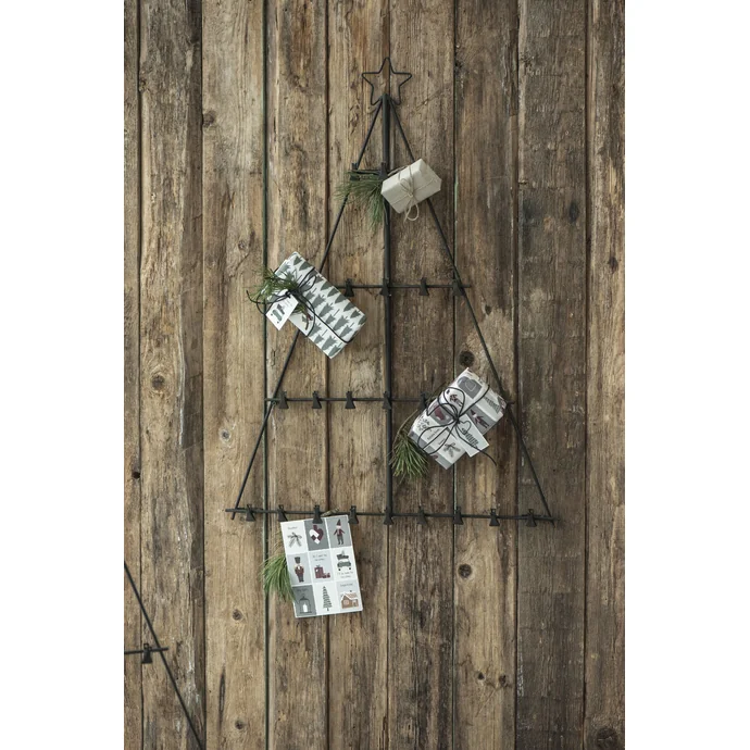 IB LAURSEN / Nástenný adventný kalendár s klipmi Tree Black