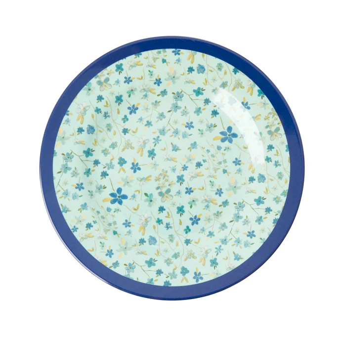 rice / Melaminový talíř Blue Floral 20 cm