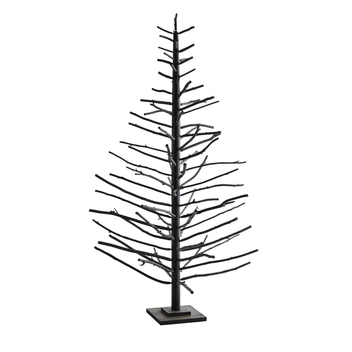MADAM STOLTZ / Kovový stromček Christmas black  - 180cm