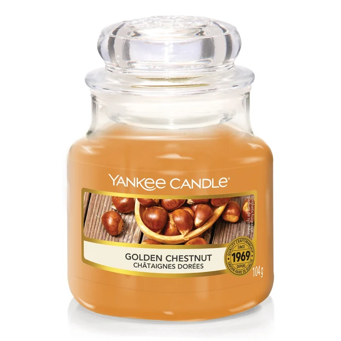 Yankee Candle / Sviečka Yankee Candle 104g - Golden Chestnut