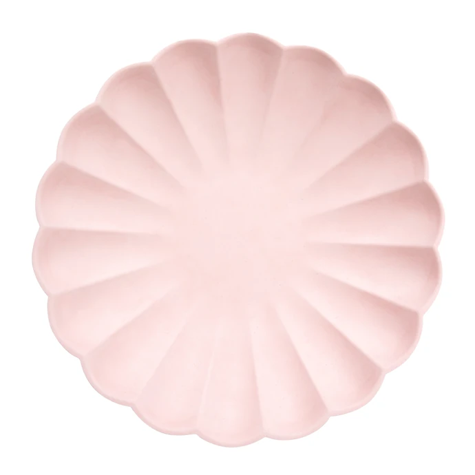 Meri Meri / Bambusový tanier Small Candy Pink 19 cm - set 8 ks