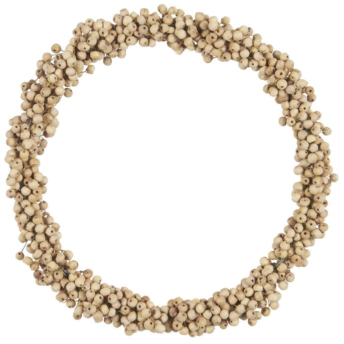 IB LAURSEN / Dekorativní korálkový věnec Wooden Beads Ø 23 cm