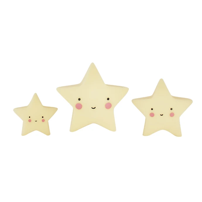 A Little Lovely Company / Mini plastová figúrka Star Yellow - 3 ks