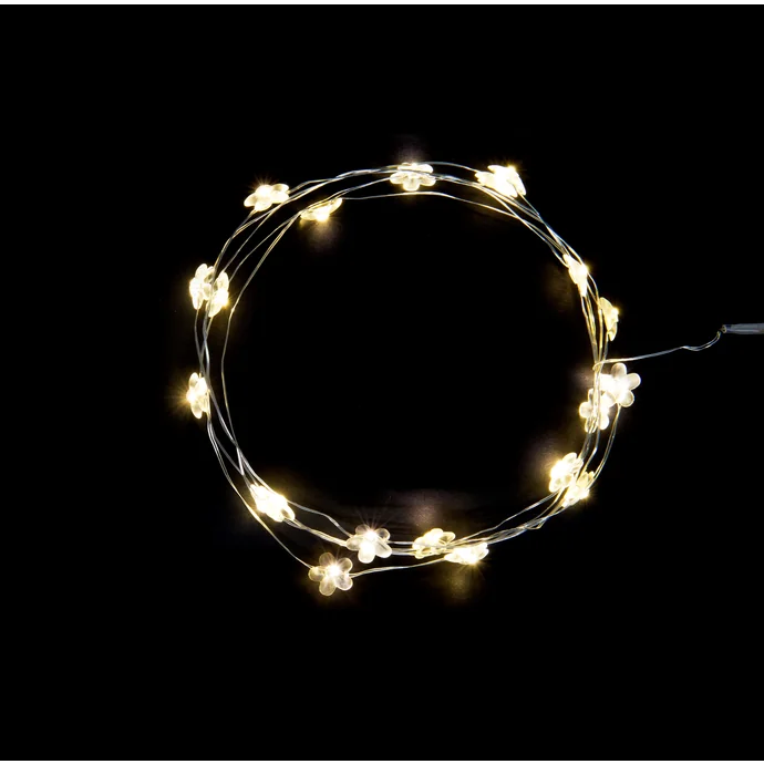 IB LAURSEN / Svetelný LED drôtik s 20timi žiarovkami Flowers