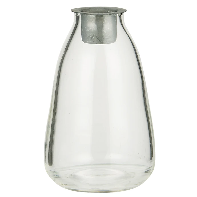 Ib Laursen / Skleněný svícen na vysokou svíčku Clear