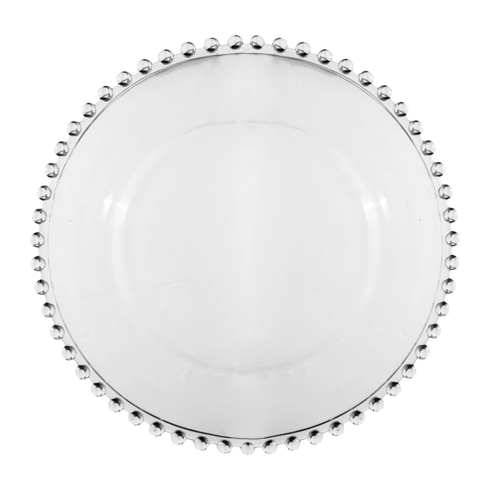 CÔTÉ TABLE / Skleněný dezertní talíř Pearl 21 cm