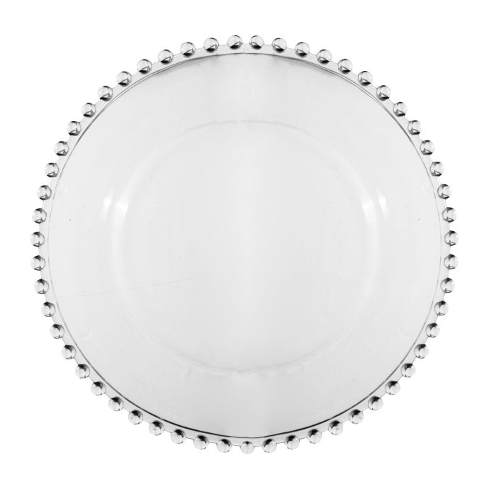 CÔTÉ TABLE / Skleněný talíř Pearl 27 cm