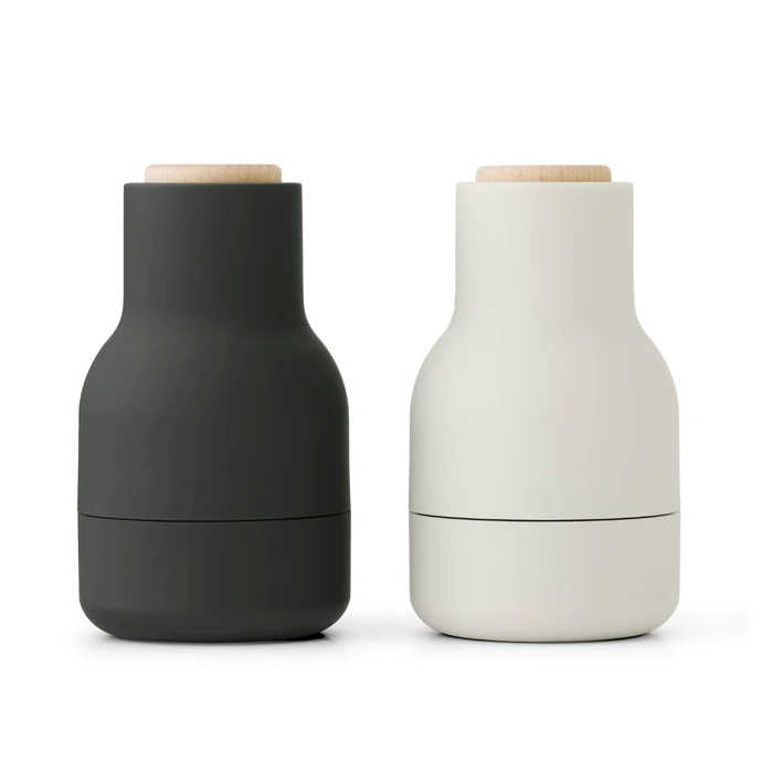 Audo Copenhagen / Mlýnek na sůl a pepř Bottle Ash/Carbon Beech Small - set 2 ks