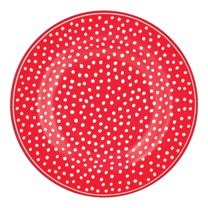 GREEN GATE / Dezertní talířek Dot Red 15 cm