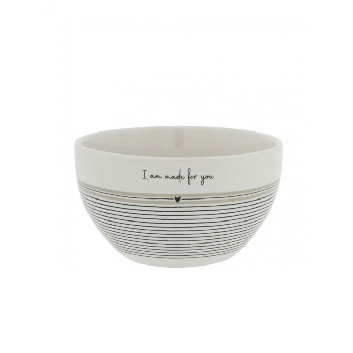 Bastion Collections / Porcelánová miska White/Stripe Made For you
