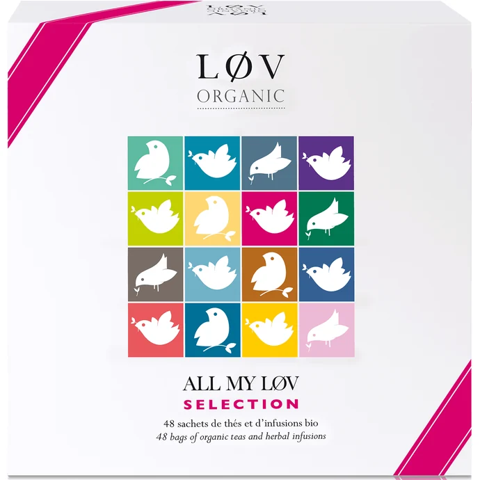 Løv Organic / Sada čajů ALL MY LØV SELECTION - 48 sáčků