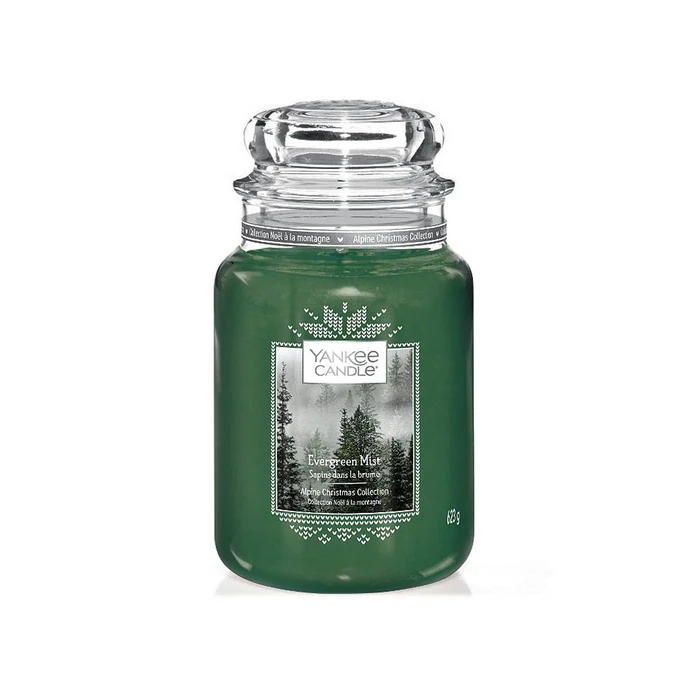 Yankee Candle / Svíčka Yankee Candle 623g - Evergreen Mist