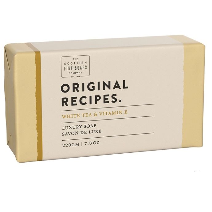 SCOTTISH FINE SOAPS / Luxusné tuhé mydlo Bielý čaj a vitamín E - 220g
