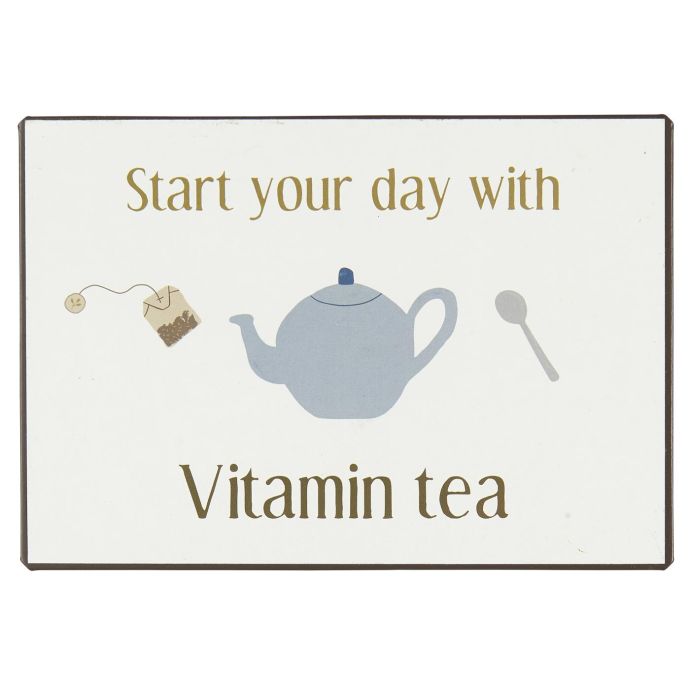 IB LAURSEN / Plechová ceduľa Vitamin Tea