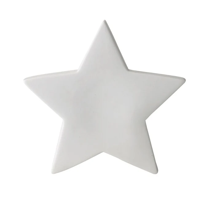 Bloomingville / Porcelánová dekorace Star white 20cm