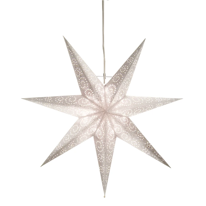 STAR TRADING / Závesná svietiaca hviezda Antique White