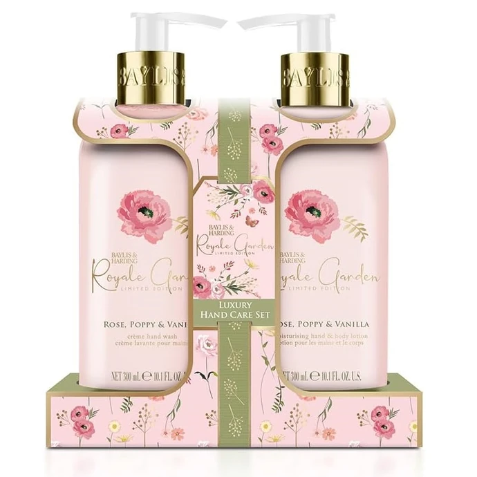Baylis & Harding / Sada pre starostlivosť o ruky Rose & Poppy & Vanilla - 2 x 300 ml*staré