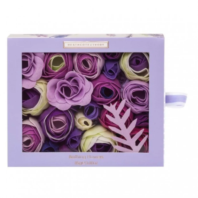 HEATHCOTE & IVORY / Mýdlové květy do koupele Lavender Field