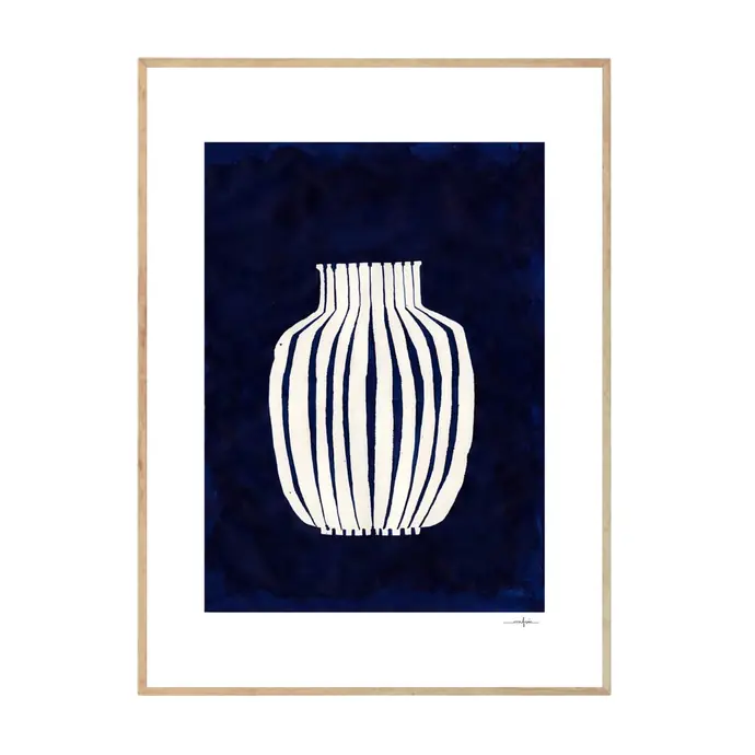 THE POSTER CLUB / Autorský plagát Blue Vase by Ana Frois 30x40 cm