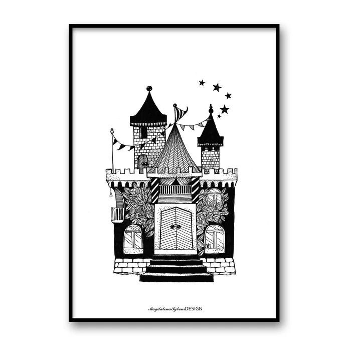 Magdalena Tyboni DESIGN / Plakát Fairytale House 30 x 40 cm