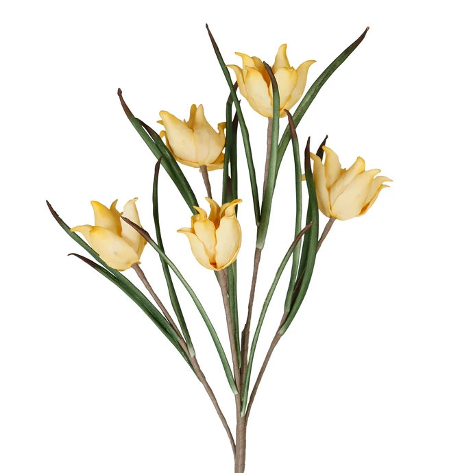 CÔTÉ TABLE / Umelé dekoratívne kvety Tulipa Yellow