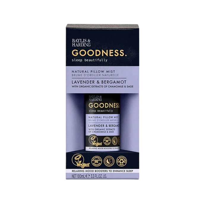Baylis & Harding / Vonný sprej na vankúš Goodness. Lavender and Bergamot 100 ml