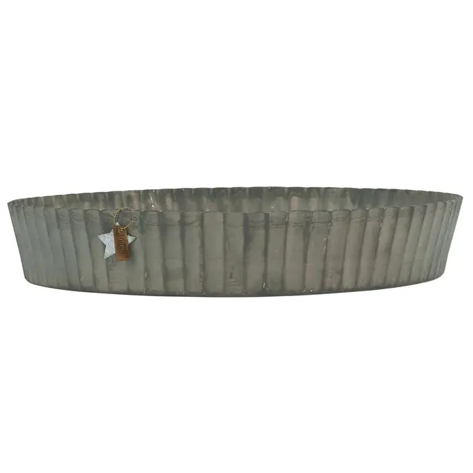 Ib Laursen / Kovový tácek Grooved Edge ⌀ 27 cm
