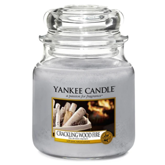 Yankee Candle / Sviečka Yankee Candle 411gr - Crackling Wood Fire