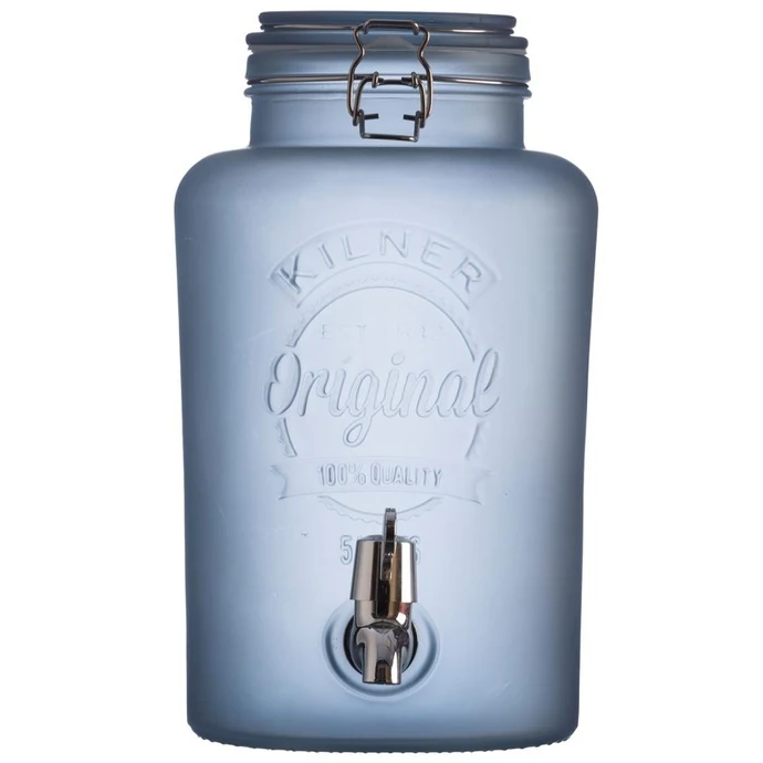 KILNER / Nádoba na limonádu KILNER Blue Frosted 5 l