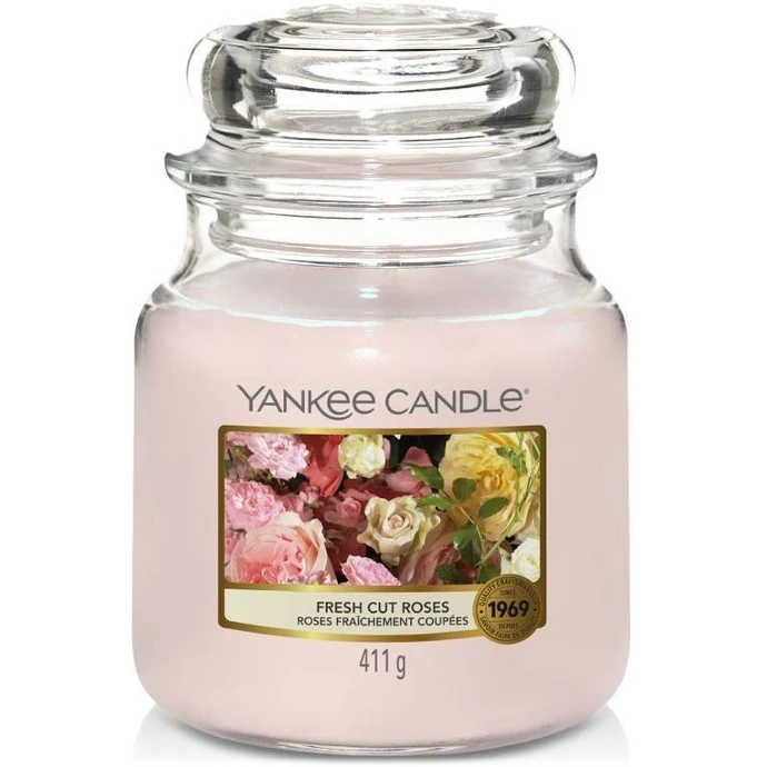 Yankee Candle / Svíčka Yankee Candle 411g - Fresh Cut Roses