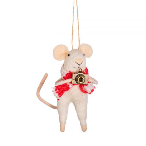 sass & belle / Plstěná vánoční ozdoba Photographer Mouse