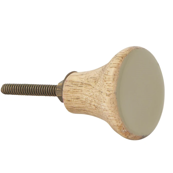 Ib Laursen / Úchytka Mango Wood Grey/ Grey