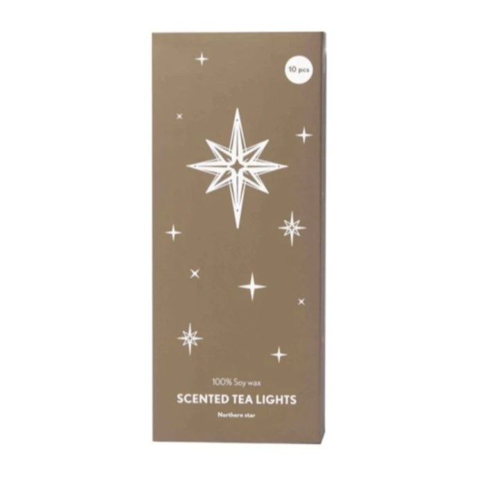 Pluto Design / Vonné čajové sviečky Northern Star – sada 10 ks