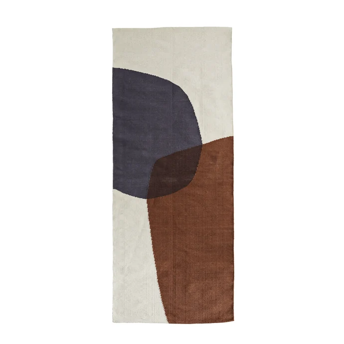 MADAM STOLTZ / Bavlněný koberec Sugar Almond Cotton 70×200 cm