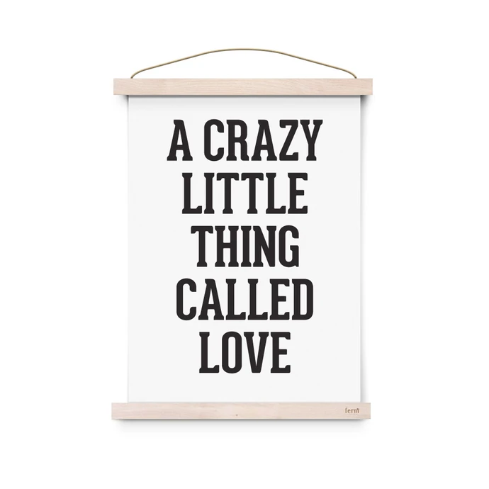 EEF lillemor / Typografický plagát A Crazy Little Thing Called Love A3