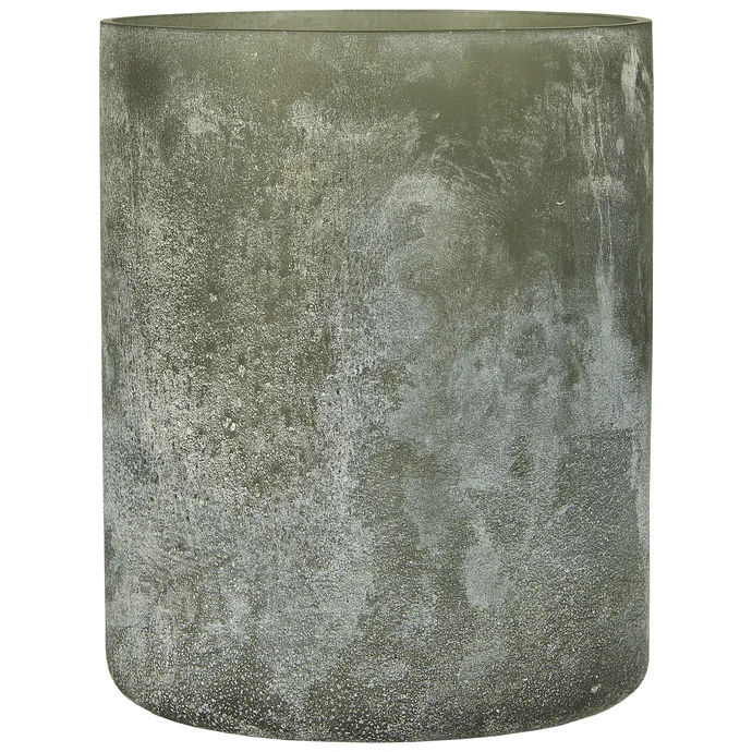 IB LAURSEN / Sklenený svietnik Frosted Glass Dusty Green