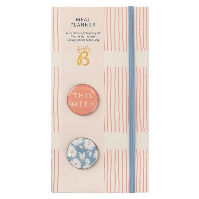 Busy B / Týždenný plánovač jedla a nákupov Meal Planner Stripe